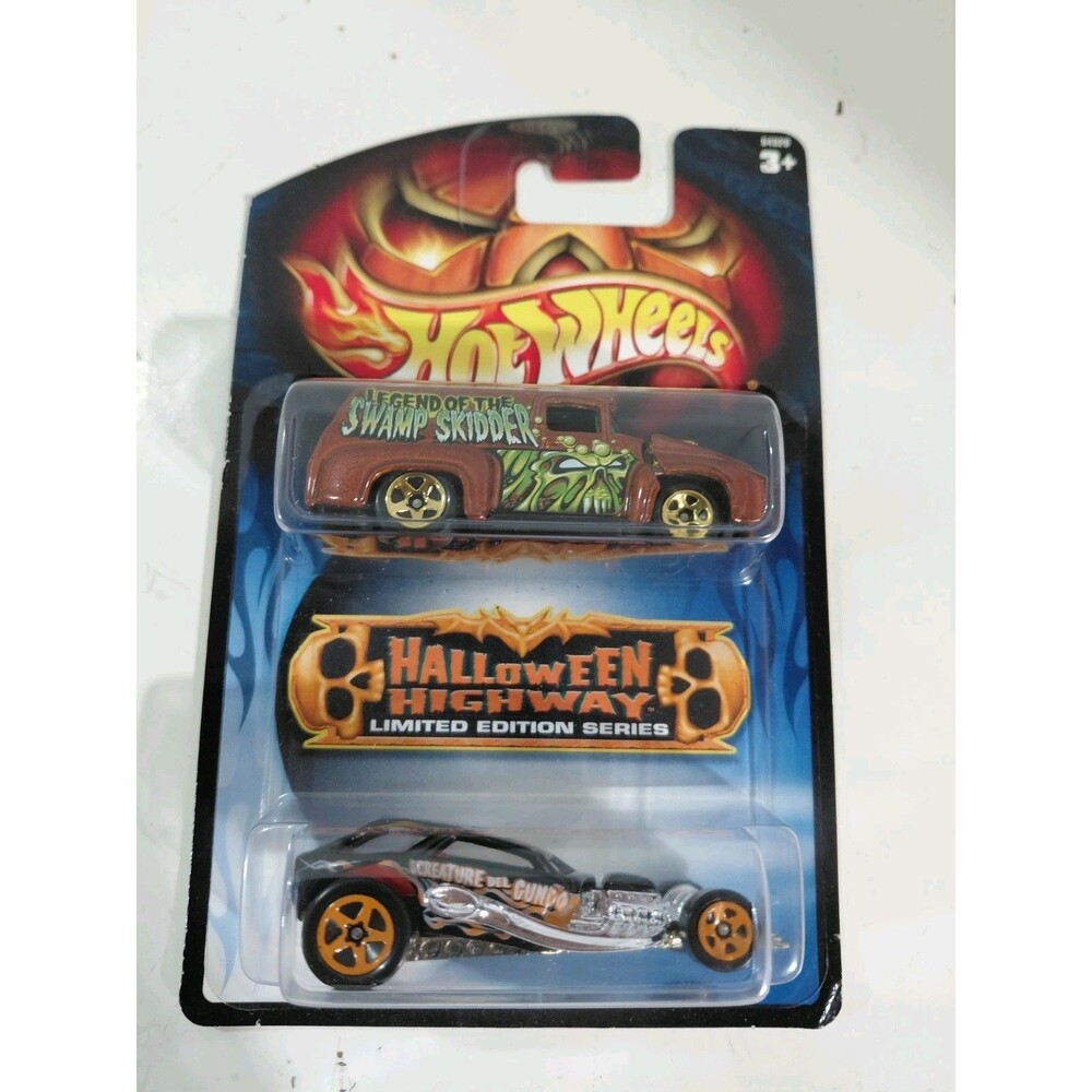 NIP Hot Wheels Halloween Highway 1:64 Die Cast 1956 Ford Panel & Surf Crate